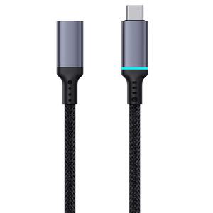 베이스어스 100W C타입 4K60 10G 연장 케이블 허브 확장 고속충전 데이터 전송 0.5m 1m
