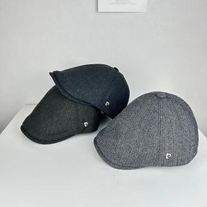 피에르가르뎅 가을 겨울 헤링본 체크 중년 남성 헌팅캡 도리구찌 할아버지 어르신 DC723