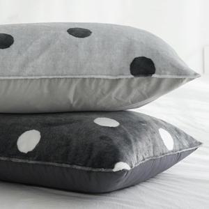 [바숨]도트 겨울 극세사 누빔 베개커버 50X70