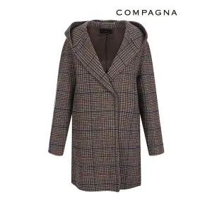 [하프클럽/꼼빠니아]후드넥모직체크자켓_CABW0-WJK910