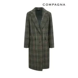 [하프클럽/꼼빠니아]알파카혼방체크코트_CABW0-WCH930