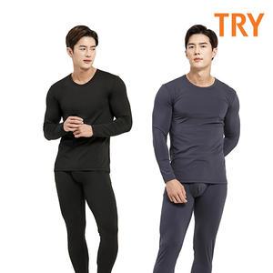 TRY 소프트터치 폴리기모스판 남성내복 내의세트