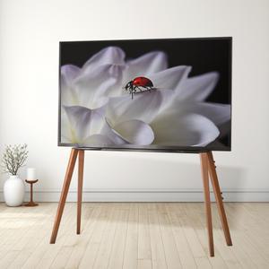 스토움 이젤리 TV스탠드 벽면밀착 이젤형 티비거치대 삼성 LG 75인치 이동식 다리