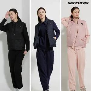 [스케쳐스][스케쳐스]여성 기모맨투맨+팬츠 패딩조끼 3종세트 택1