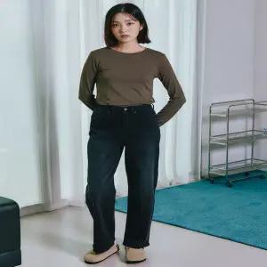 폴햄 PHE4DP2039 여성 기모 와이드핏 데님 팬츠 청바지 PHE4DP2039A