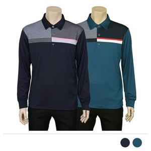 [제이큐]남편 여름 신상 아버지 카라티셔츠 긴팔 면 MEN9292 40대남성