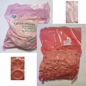 1000개 로우 파우더 링 라텍스 샥크 손가락 골무 샤크