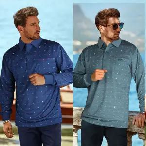 [하프클럽/쟌피엘]쟌피엘 랑브루 카라티셔츠 남성 골프웨어 pk 긴팔티