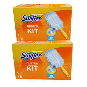 스위퍼 헤비듀티 더스터 흡착 청소포 세트 180 먼지떨이 털이 핸들1개 리필7매 2세트