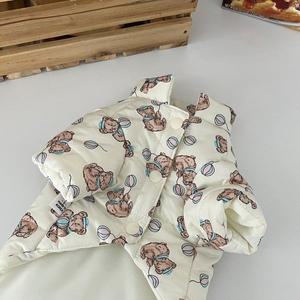 [꼴레트멍멍](김해점)베이지 베어 강아지패딩