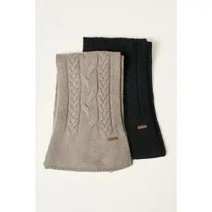 [BCBG] 케이블 니트 머플러 B3W0A522