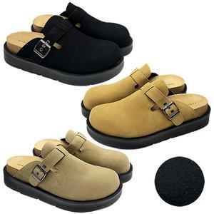 [마리오탈라리코]남성블로퍼 스웨이드 원벨트 기모 통굽블로퍼 5cm굽