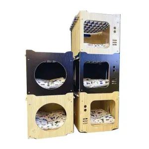 원목 고양이 해먹 숨숨집 하우스 캣타워