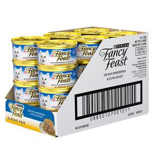 팬시피스트 화이트라벨 고양이 주식캔 참치와 흰살생선 85g x 24개