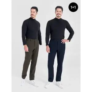 [마운틴밸리][얼리초특가][1+1] 기모 본딩 100D 스판 데일리 팬츠 (오픈주머니/벨트 미증정)