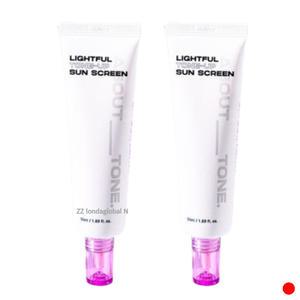 어바웃톤 라잇풀 톤업 선크림 선스크린 50ml X2 추천