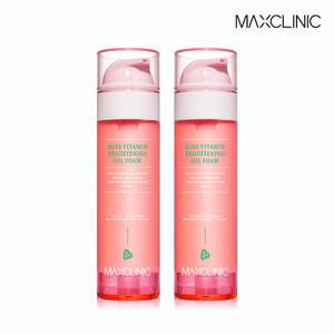 [맥스클리닉] (2개) 로즈 브라이트닝 오일폼 110g