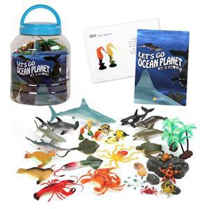 렛츠고 오션 플래닛 바다생물 모형 장난감통 해양생물 피규어세트 아동 대뇌발달향상 완구