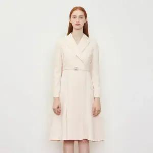 [LINE](센텀시티점)[라인어디션] [BYLYNN]피크드 라펠 트임 원피스 NWOPOA0300