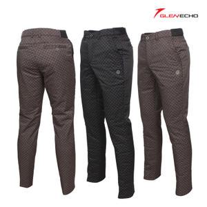 그렌에코 ges24804 남성 허리밴드 프린팅 패딩바지/두껍고 따뜻한