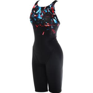 여자 실내 수영복 토네이도 반신 강습용 스윔웨어 테란 블랙