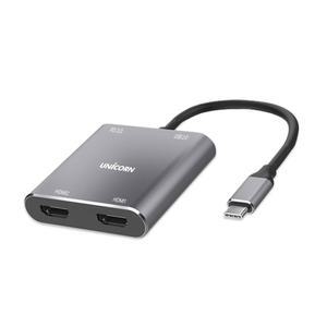 유니콘 CH-500KD USB-C TO HDMI 듀얼 모니터 분배기