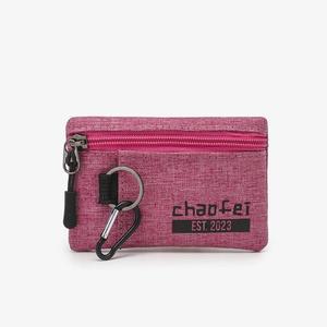 [IXHIS9LM_4B]천으로 된 휴대용 작은 카드 지갑/로즈레드