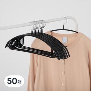 코멧 홈 어깨 뿔 방지 논슬립 옷걸이, 블랙, 50개 one option