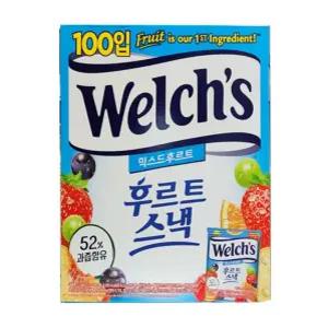 후르츠젤리 jelly 후르트스낵 젤리 믹스드후르트 웰치 100입 과일젤리