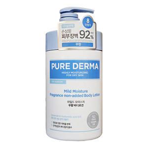 엘지 온더바디 바디로션 퓨어더마 마일드 모이스처 무향 1000ml 1개