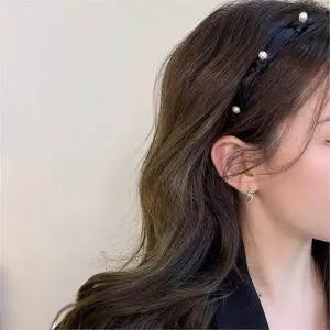 [키린] 심플 진주 얇은 데일리 머리띠 헤어밴드 (9842359)