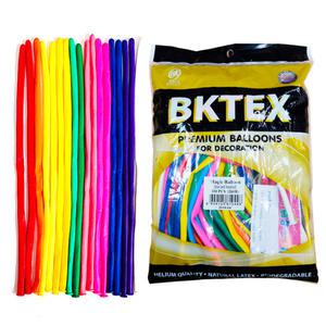 풍선 요술풍선 100개입 파티클럽 일반 색상 혼합 롱풍선 풍선아트  파티 행사 이벤트