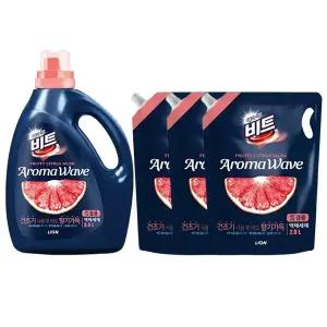 비트 아로마웨이브 용기(시트러스)_겸용,3L,1개  + 리필(시트러스)_겸용, 2L, 3개