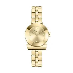 페라가모 간치니 쿼츠 여성 골드 메탈시계 SFPD02624