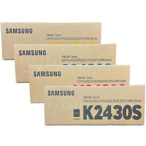 삼성 SL-C3080ND 프린터 복합기 전용 CLT-K2430S C2430S M2430S Y2430S 정품 토너 4색세트