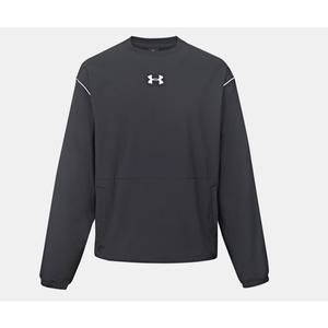 [언더아머](의정부점)6005998 001 블랙 APAC 스포츠 스타일 우븐 크루 남성 운동복 트레이닝복 우븐 맨...