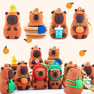 카피바라 피규어 키링 애니멀 동물 가방고리 열쇠고리 키홀더 선물