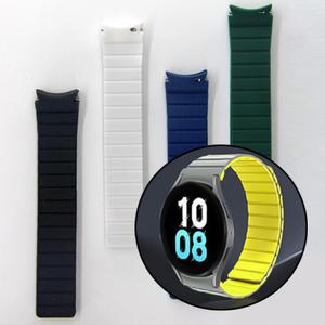 실리콘 갤럭시 워치 스트랩 7 6 5 4 클래식 호환 20mm 날개형 마그네틱