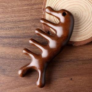 [KGPO2ORR_4B]박달나무 괄사 우드 마사지빗 얼굴마사지스틱