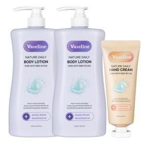 바세린 데일리 고보습 바디로션 1078ml 2개+핸드크림 60ml / 대용량 수분을 머금은듯 촉촉하게