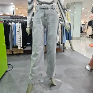 시슬리/애플아울렛/사이드 워싱 배색 와이드 데님 팬츠 SADPA3511