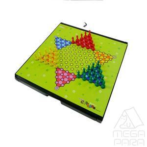 MEGAPARA 자석식 중형 체커스 다이아몬드게임 접이식체커스 유아교육 유아보드게임
