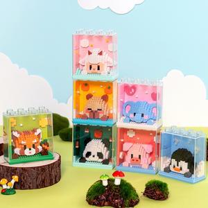 민화샵 동물 입체 블록 액자 만들기 12종 블럭장난감 미니 디폼 초등미술 돌봄교실 선물