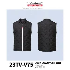 테크니스트 아울렛 23TV-V75 덕다운 패딩 베스트 조끼 블랙 배드민턴 탁구 스쿼시 (23TV-V75)