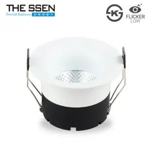 더쎈 LED 다운라이트 델링 3인치 COB 15W 움푹 슬림테 매입등 플리커프리 매립등