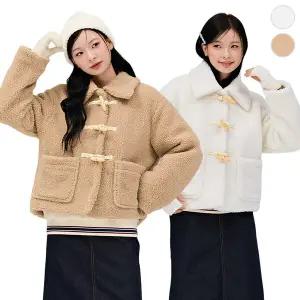 [체이스컬트] 뽀글 더플 누빔 반 COAT/2Color