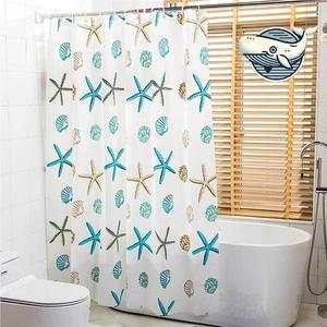 씨월드 해양테마 반투명 방수 샤워커튼 (WFH1WAS)