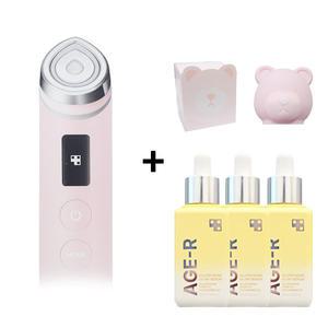 메디큐브 에이지알 부스터 프로 핑크 + 앰플 3개 + 곰돌이 헤드 캡(핑크) 1개 - BNS