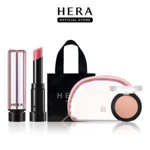 [내일도착/단독]헤라 NEW 틴티드 샤인 립스틱 3.5g (파우치+아이섀도)