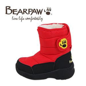 베어파우키즈 스노우덕 레드 아동방한부츠